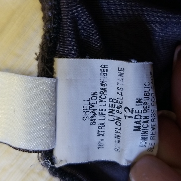 Badgley Mischka Womens Draped Gray Maillot One Piece Swimsuit Bodysuit - Picture 12 of 13